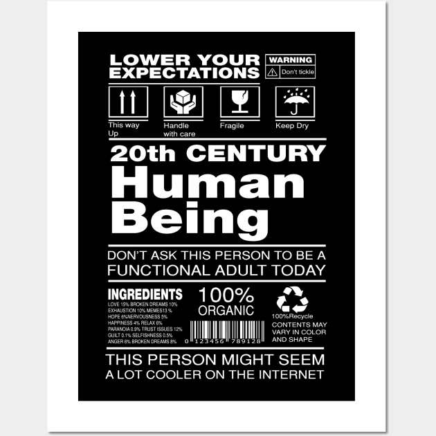 20th century human being Wall Art by remerasnerds